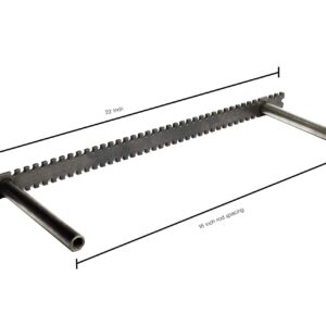 Heavy Duty Floating Shelf Bracket - 1 1/4 backplate - 9 sizes - 3/4 Rod Diameter - 4, 6, and 9 inch rod length