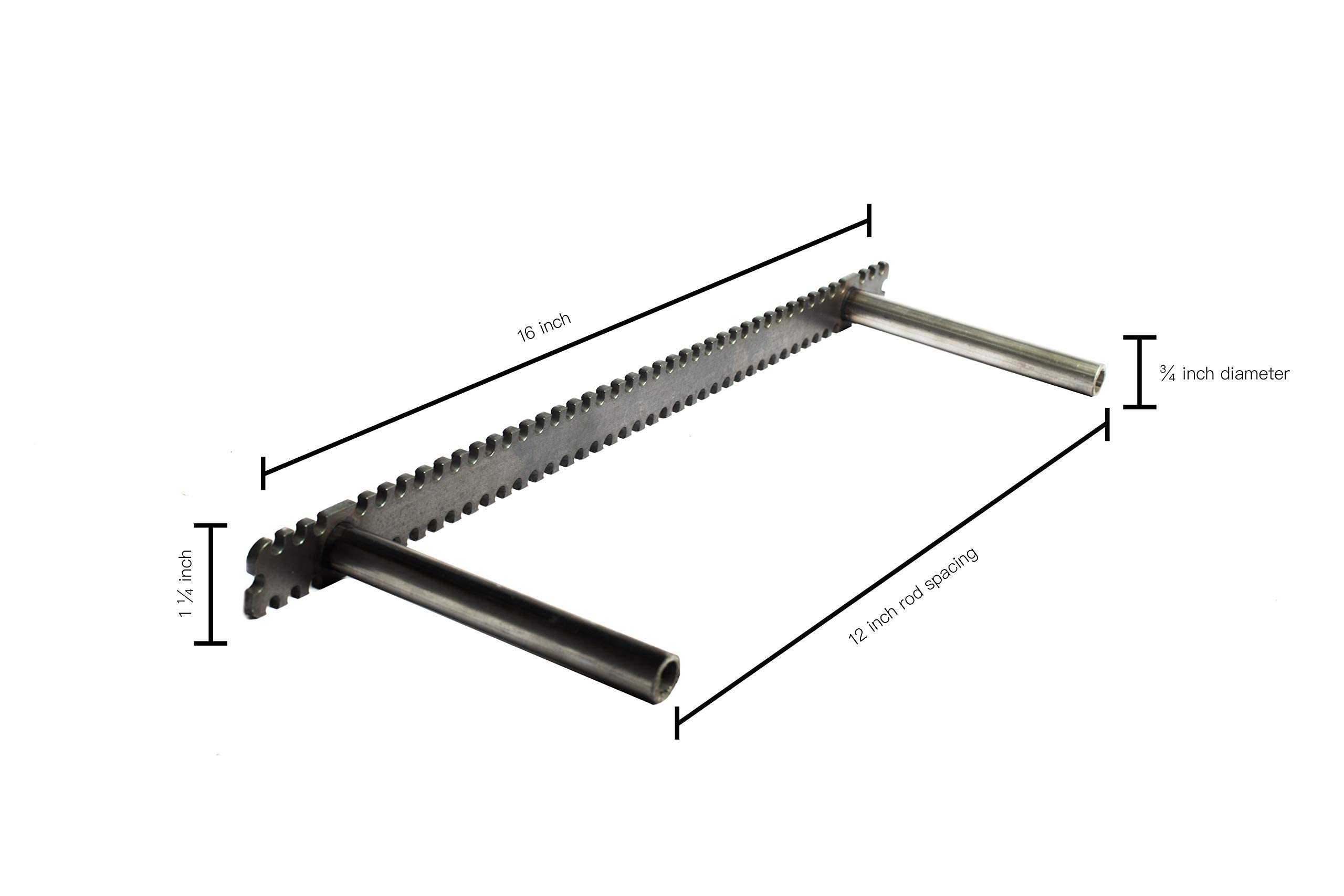 Heavy Duty Floating Shelf Bracket - 1 1/4 backplate - 9 sizes - 3/4 Rod Diameter - 4, 6, and 9 inch rod length