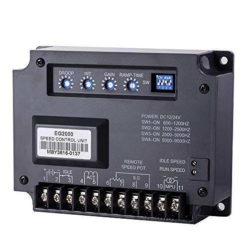 Knowtek EG2000 Engine Speed Control Unit Controller 10-32VDC for Gasoline Diesel Generator Electronic Governor