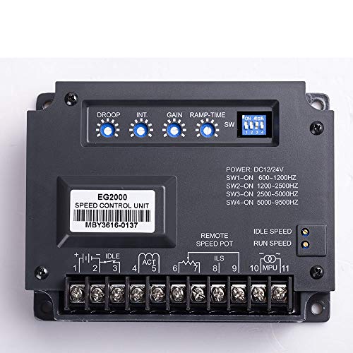 Knowtek EG2000 Engine Speed Control Unit Controller 10-32VDC for Gasoline Diesel Generator Electronic Governor