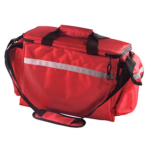 Primacare KB-1088 EMT First Responder Trauma Bag | Empty Deluxe EMS Shoulder Bag | Professional First Aid Kit Bag with 4 Large Compartments for Emergency Medical Supplies