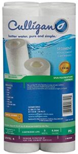 culligan p5-4pk standard p5 whole house premium water filter, 8,000 gallons, value 4-pack, white, (pack of 4), 4 count