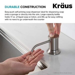 KRAUS Kitchen Soap and Lotion Dispenser in Spot Free Stainless Steel, KSD-80SFS