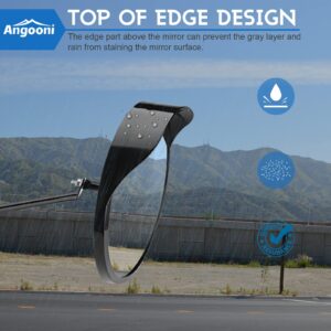 Convex Blindspot Mirror for Driveway Garage Park Assistant, 12 inch Adjustable Wide Angle View Curved Security Blind Spot Mirror by Angooni(Support Indoor and Outdoor)