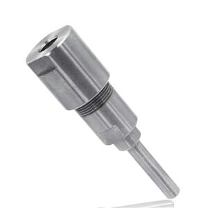 yakamoz 1/4 inch shank router collet extension milling cutter bit rod chuck extender adapter extends an additional 2-1/4" for 1/4" router bits only