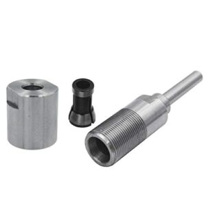 Yakamoz 1/4 Inch Shank Router Collet Extension Milling Cutter Bit Rod Chuck Extender Adapter Extends an Additional 2-1/4" for 1/4" Router Bits Only