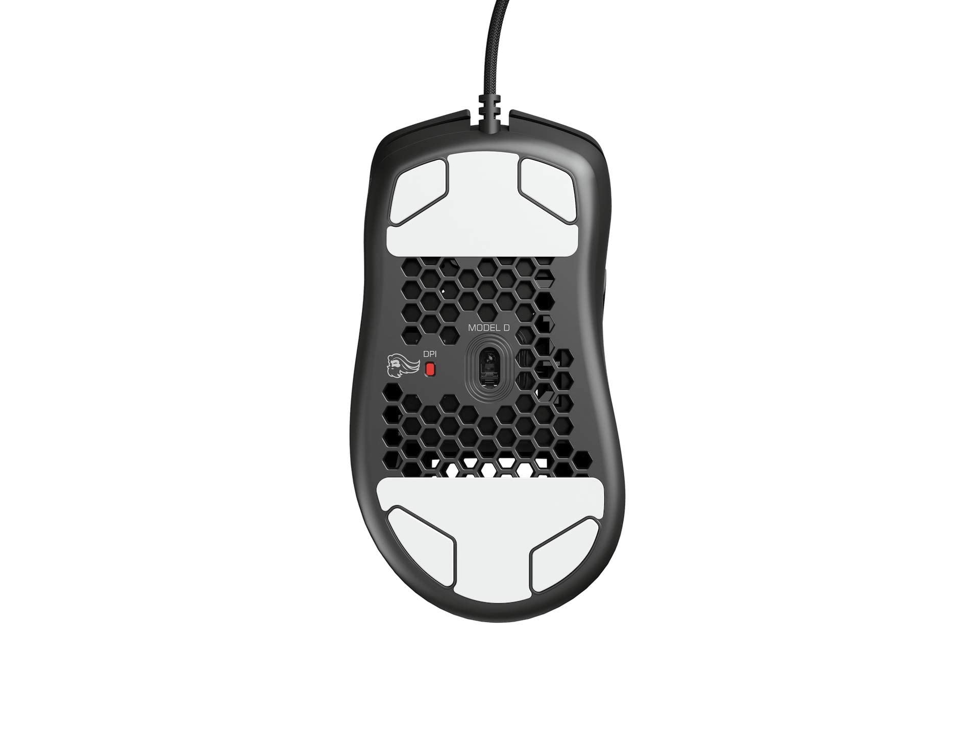 Glorious Gaming Model D Wired Gaming Mouse - 68g Superlight Honeycomb Design, RGB, Ergonomic, Pixart 3360 Sensor, Omron Switches, PTFE Feet, 6 Buttons - Matte Black