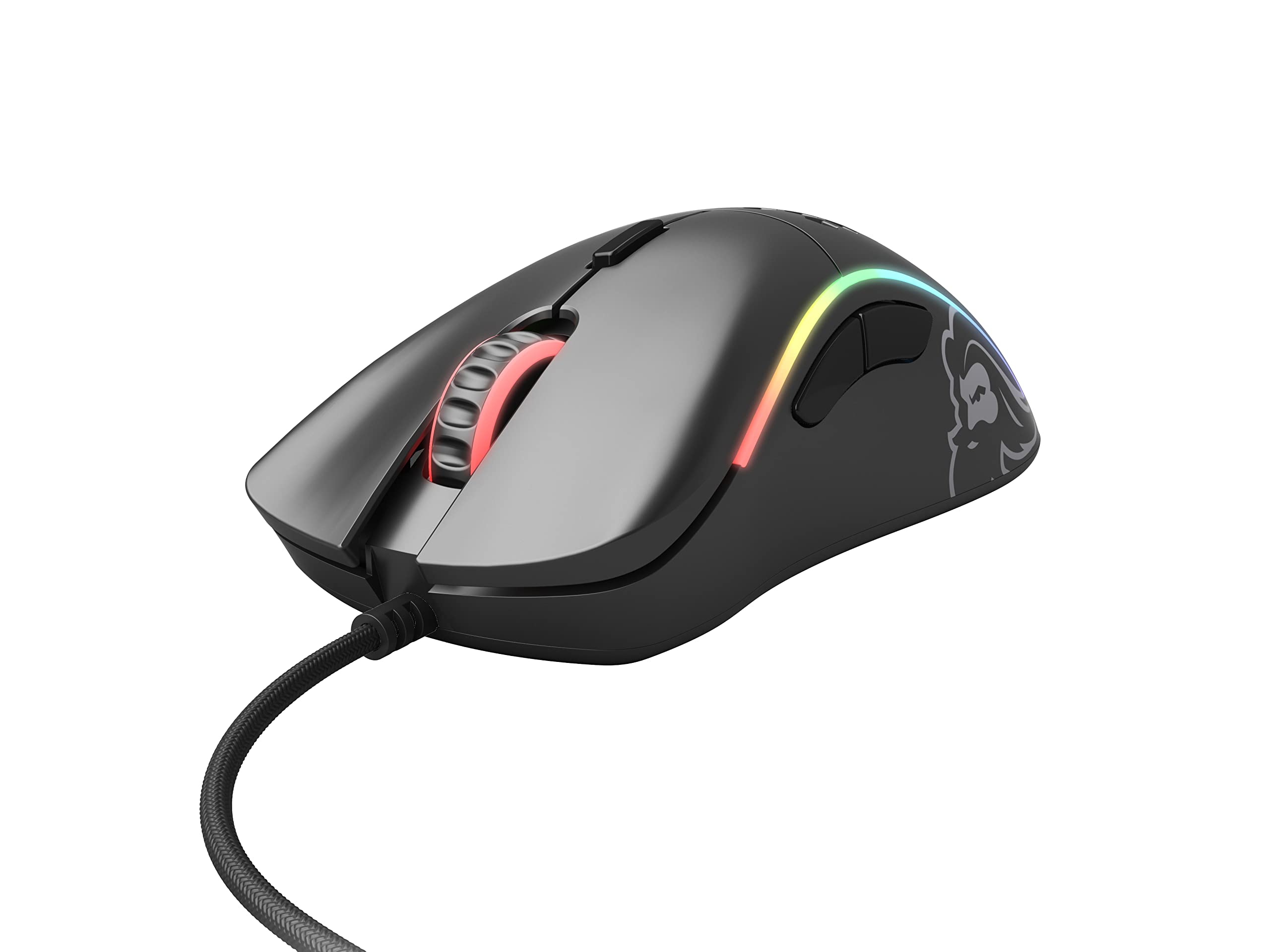 Glorious Gaming Model D Wired Gaming Mouse - 68g Superlight Honeycomb Design, RGB, Ergonomic, Pixart 3360 Sensor, Omron Switches, PTFE Feet, 6 Buttons - Matte Black