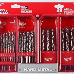 29 Pc. Cobalt Red Helix Drill Bit Kit