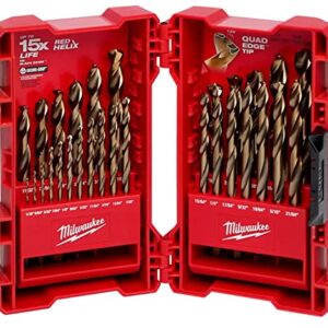 29 Pc. Cobalt Red Helix Drill Bit Kit