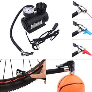 Air Compressor, MAGT Portable Mini Air Compressor Electric Tire Infaltor Pump 12 Volt Car 300 PSI Suitable for Bicycles Cars Motorcycles