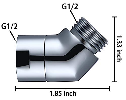 G-Sunny Handhold Shower Elbow Adapter Shower Head Elbow Adapter (135degree)