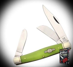 new rough rider moon glow in the dark handle large stockman folding blade protactical elite knife 1069rt