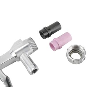 YaeKoo Sandblaster Kit Air Siphon Feed Gun Nozzle Rust Remove Abrasive with 4Pcs Ceramic Nozzle Tips for Sandblast Cabinets