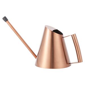 yardwe watering can stainless steel pot with long spout small size for bonsai indoors and outdoors 400ml (bronze)