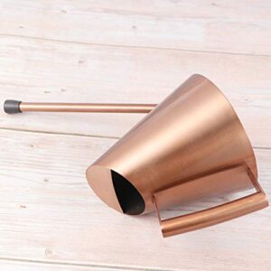 Yardwe Watering Can Stainless Steel Pot with Long Spout Small Size for Bonsai Indoors and Outdoors 400ml (Bronze)