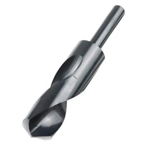 toppros 1 inch split point tip hss high speed steel black oxide twist drill bit 1/2" straight shank
