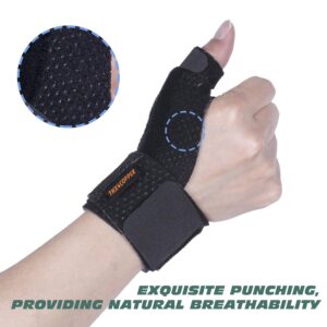 THX4COPPER Reversible Thumb Wrist Stabilizer Compression Splint for BlackBerry Thumb, Trigger Finger, Hand Pain Relief, Arthritis, Tendonitis, Sprain, Carpal Tunnel, Durable, Comfortable,Breathable