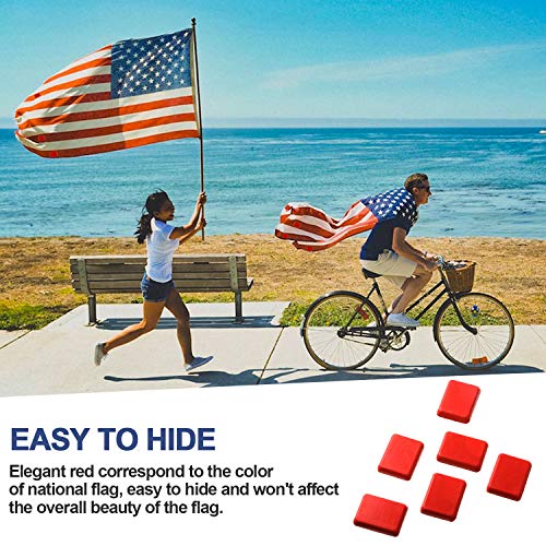 Frienda Flag Weights 8 Pieces Flag Tangling Prevention Weight Anti Tangle Hanging Flag Weights Mounted Accessory,Easily Applied and Attached Weights Remain Your Flags untangle