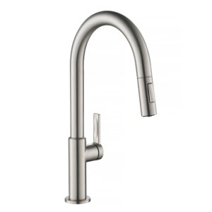 kraus kpf-2820sfs oletto single handle pull-down kitchen faucet, 17 inch, spot free stainless steel