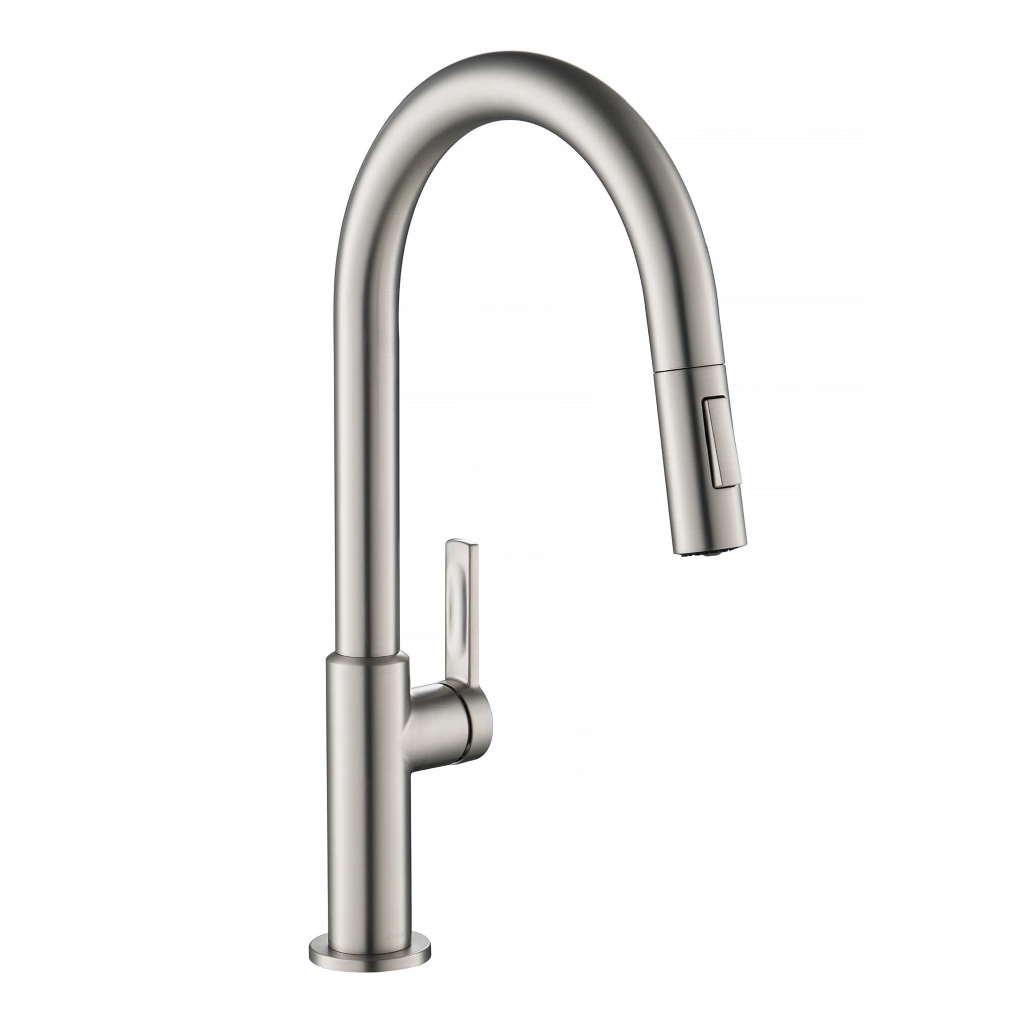 Kraus KPF-2820SFS Oletto Single Handle Pull-Down Kitchen Faucet, 17 Inch, Spot Free Stainless Steel