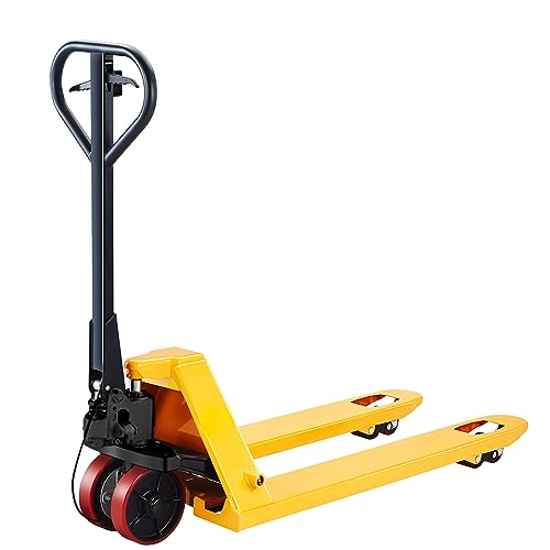 APOLLOLIFT Pallet Jack with Brake System, Heavy Duty Pallet Jack 5500lbs Capacity 48" Lx27 W Forks Standard Pallet Truck for Warehouse