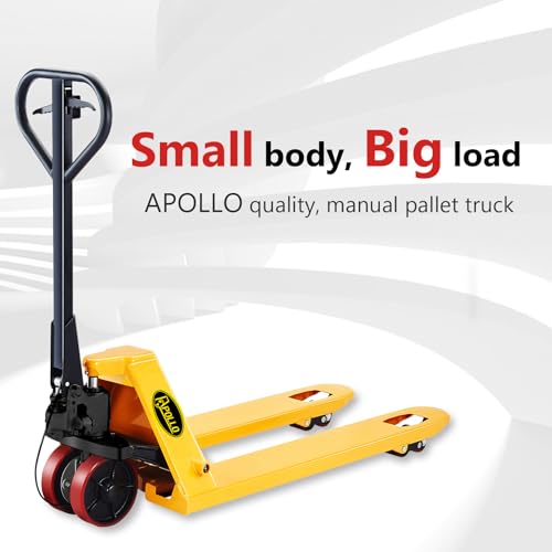 APOLLOLIFT Pallet Jack with Brake System, Heavy Duty Pallet Jack 5500lbs Capacity 48" Lx27 W Forks Standard Pallet Truck for Warehouse