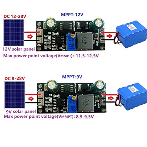 9V/18V Lithium Battery Charger Board, MPPT 3.7V 7.4V Solar Charging Controller Board, Lithium Battery Protection Charger Module (18V)