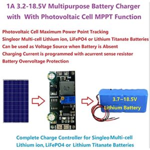 9V/18V Lithium Battery Charger Board MPPT 3.7V 7.4V Solar Charging Controller Board Lithium Battery Protection Charger Module (9V)
