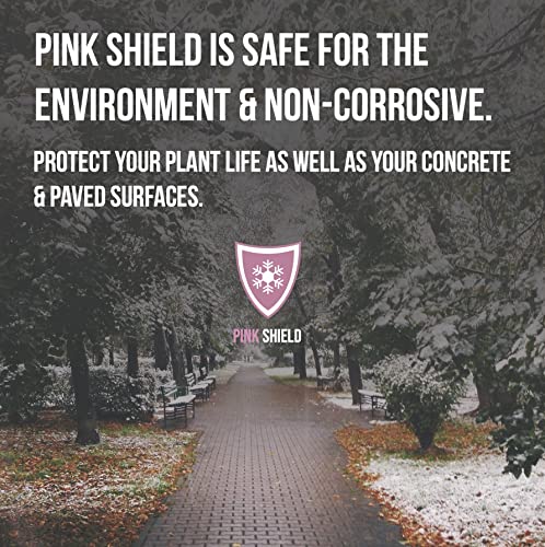 Pink Snow Shield Ice Melt (50 LBS) - A Pet Safe Ice Melt That is Effective Below Zero Degrees and is Safe for Our Children, Our Pets and Our Earth