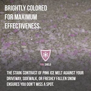 Pink Snow Shield Ice Melt (50 LBS) - A Pet Safe Ice Melt That is Effective Below Zero Degrees and is Safe for Our Children, Our Pets and Our Earth