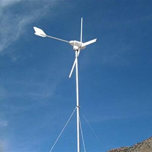 PIKASOLA 1000W 24V Permanent Magnet Wind Turbine Generator 3 Blades Economy Homes Windmill for Wind Solar Hybrid System 2.5m/s Start Wind Speed with Controller for Wind Solar System (24V)