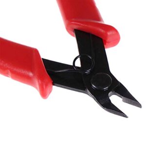 Flush Cutter, Wire Cutters, BS-8109 Soft Wire Cutter Pliers Precision Micro Cutter Anti-Slip Flush Cutter for Electronics Aluminum Jewelry 3D Printing Copper Wire Cables Floral