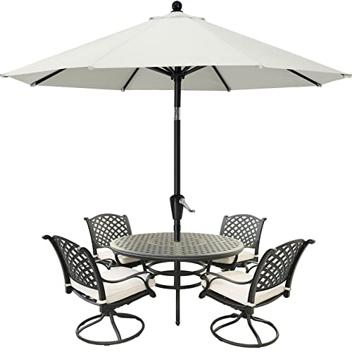 MASTERCANOPY Patio Umbrella for Outdoor Market Table -8 Ribs (10ft,Light Beige)