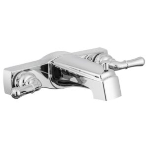 dura faucet economical two handle classic tub and shower faucet diverter for handheld shower (chrome polished)