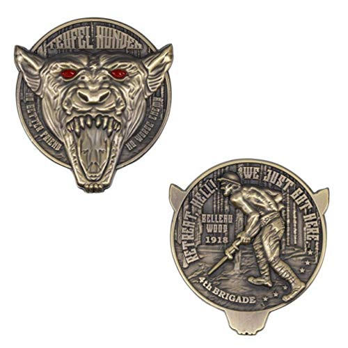 Pocket Token USMC Teufel Hunden Devil Dog Double Sided Two Inch Challenge Coin