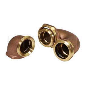 Highcraft 43537 LA Pattern Trap for Tubular Drain Applications, 1-1/2 in. IPS, Rough Brass