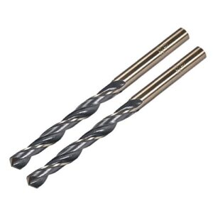 uxcell straight shank twist drill bits 6mm high speed steel 4341 with 6mm shank 2 pcs for stainless steel alloy metal plastic wood