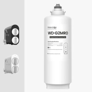 Waterdrop WD-G2MRO Filter, Replacement for WD-G2-W, WD-G2-B Reverse Osmosis System, 2-year Lifetime, Reduce PFAS