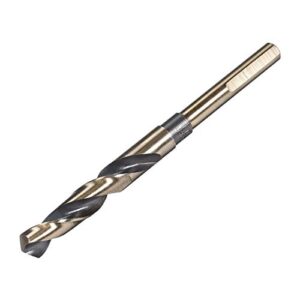 uxcell reduced shank twist drill bits 13mm high speed steel 4341 with 10mm (3/8") shank for stainless steel alloy metal plastic wood