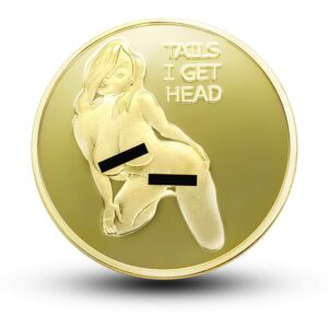 commemorative coin sexy stripper sexy woman pin up good luck heads tails challenge coin souvenir - gift for men