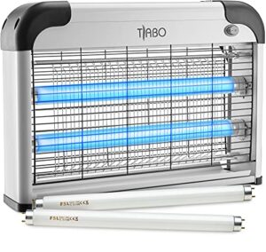 tiabo electronic bug zapper indoor insect killer - 20w mosquito, fly, moth, gnat, wasp or any pest killer electric zapper uv bulbs - for residential & commercial use