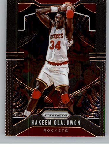 2019-20 Prizm Basketball #4 Hakeem Olajuwon Houston Rockets Official NBA Trading Card From Panini America