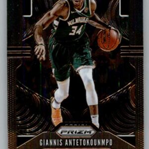 2019-20 Prizm Basketball #152 Giannis Antetokounmpo Milwaukee Bucks Official NBA Trading Card From Panini America