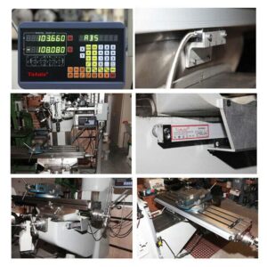 FASTTOBUY 3 Axis Digital Readout 16" 38" 20" DRO Display for CNC Wire Cutting Milling Machine with 5um Precision Linear Glass Scale 450mm+900mm+500mm,2-5 Business Days