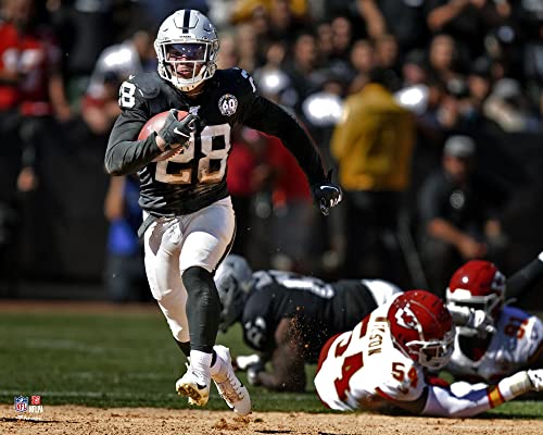 Josh Jacobs Las Vegas Raiders Unsigned Horizontal Running Photograph - Original NFL Art and Prints