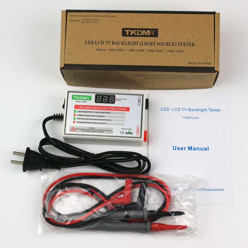 TKDMR LED Lamp Bead TV Backlight Tester - for All LED Lights Repair Output 0-300V (0-300V 30mA)
