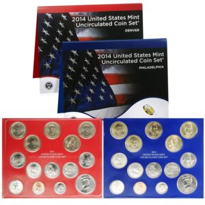 2014 united states mint set - sealed 28 coin set uncirculated