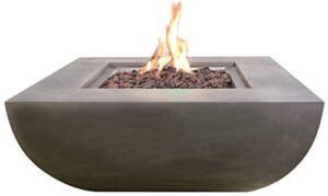 modeno westport outdoor gas firepit table 34 inches fire pit patio heater concrete outside electronic ignition backyard fireplace cover lava rock included natural gas