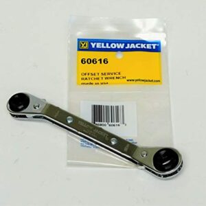 yellow jacket 60616 offset service ratchet wrench hvac refrigeration